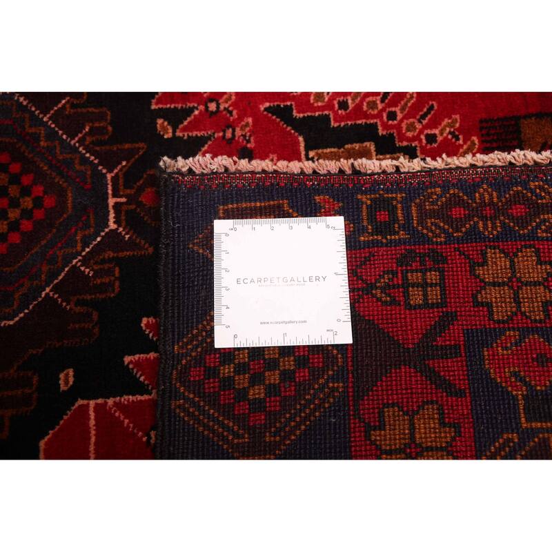 ECARPETGALLERY Hand-knotted Teimani Red Wool Rug - 3'8 x 6'5