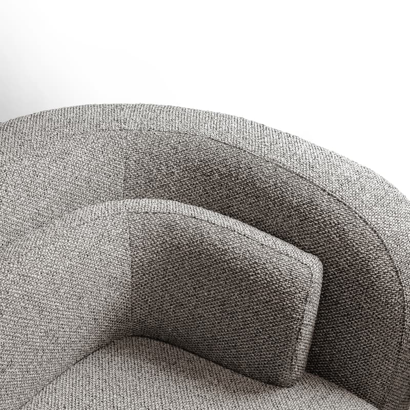 Furniture of America Premier Modern Curved Premium Upholstered 104" Solid Wood Sofa