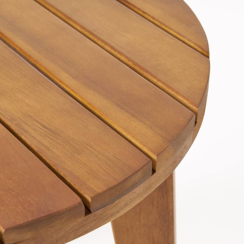 Outdoor 16" Acacia Wood Side table