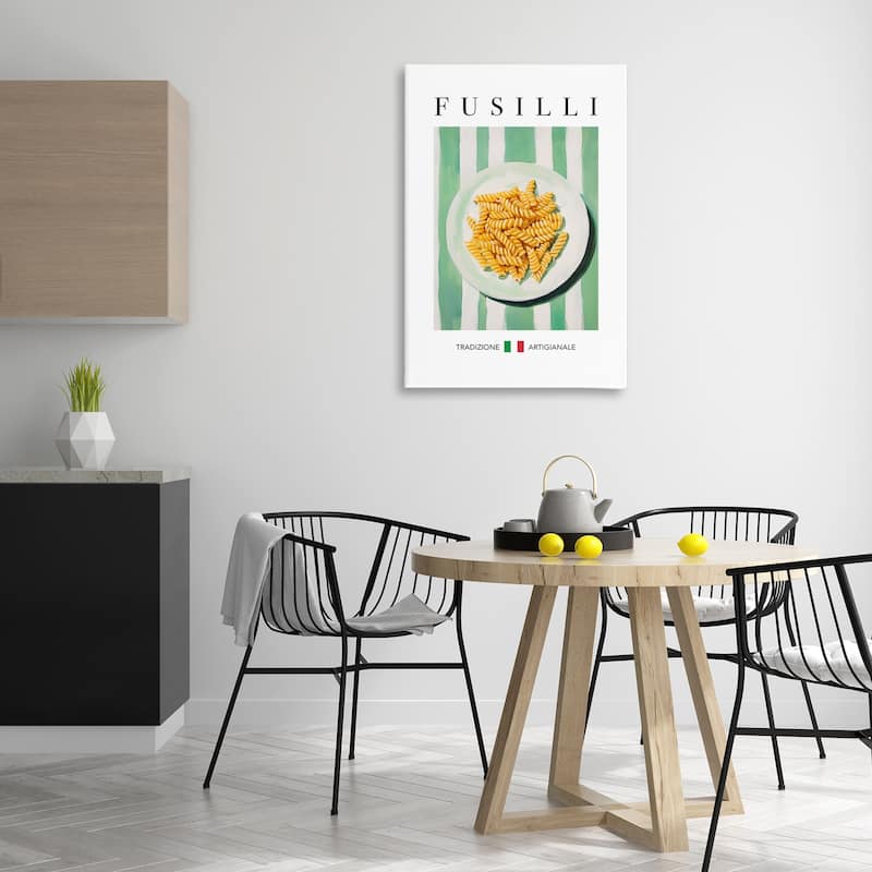 Stupell Traditional Fusilli Pasta Canvas Wall Art Design By Andreas Magnusson