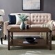 preview thumbnail 27 of 38, Middlebrook Kujawa Metal Coffee Table with X-shaped Metal Accents Dark Walnut