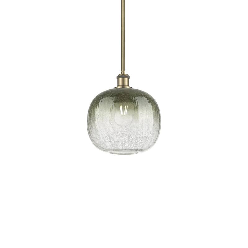 Innovations Lighting 516-1S-12-11 Brookhaven Sphere Pendant Brookhaven - Antique Brass / Slate
