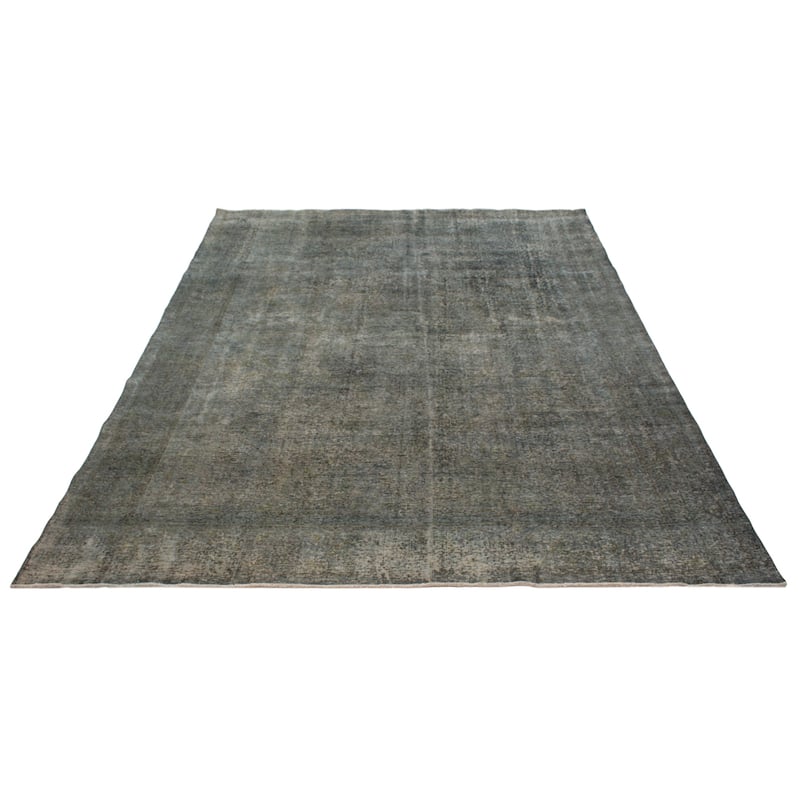 ECARPETGALLERY Hand-knotted Color Transition Dark Teal Wool Rug - 9'3 x 12'7