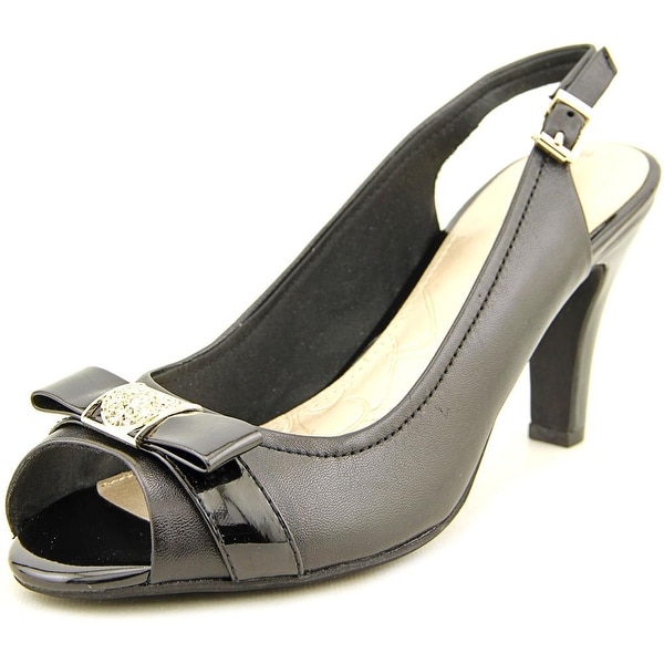 Shop Giani Bernini Carlynn PeepToe Leather Slingback Heel