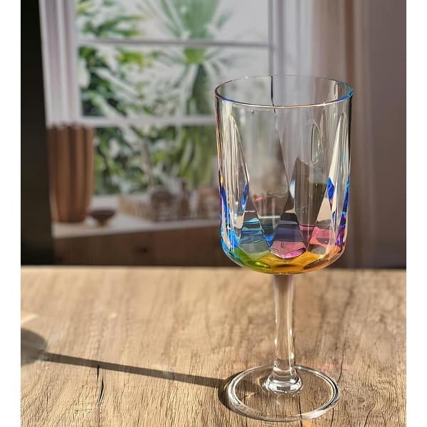 Unbreakable Rainbow Wine Glass, Indoor/Outdoor, 4-Piece Set - On Sale - Bed  Bath & Beyond - 42318484