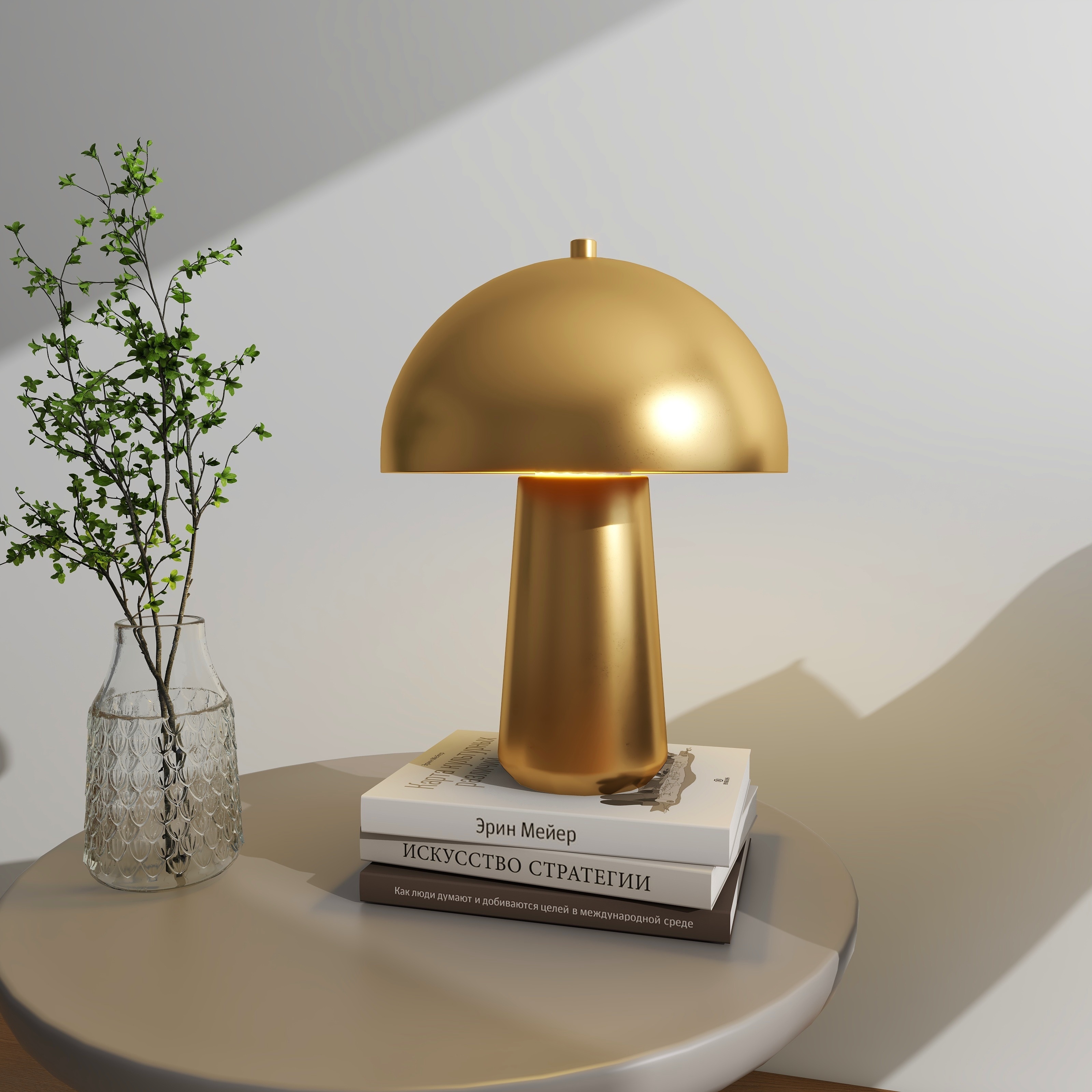 Metal mushroom lamp top
