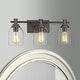 preview thumbnail 1 of 6, 3-light Bathroom Vanity Light, Bathroom Over Sink Lighting - 21.3 x 9.2 x 7 inches