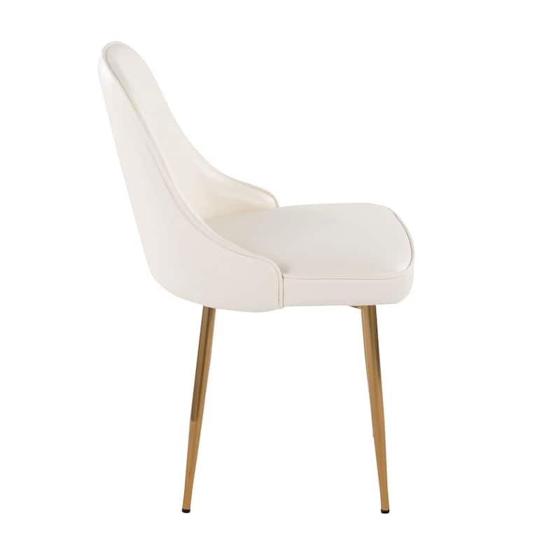 Silver Orchid Naldi Faux Leather Dining Chair - Set of 2