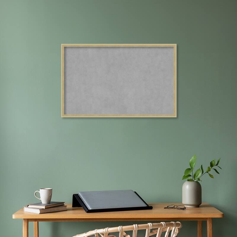 Amanti Art Lucie Champagne Framed Magnetic Board