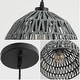 preview thumbnail 16 of 115, Jigu 1-Light Woven Rattan/Iron LED Pendant, by JONATHAN Y