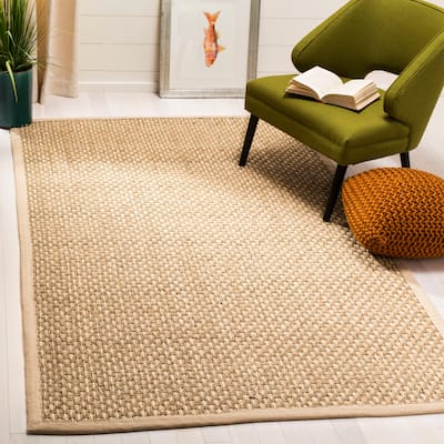 SAFAVIEH Stas Beige Seagrass Area Rug
