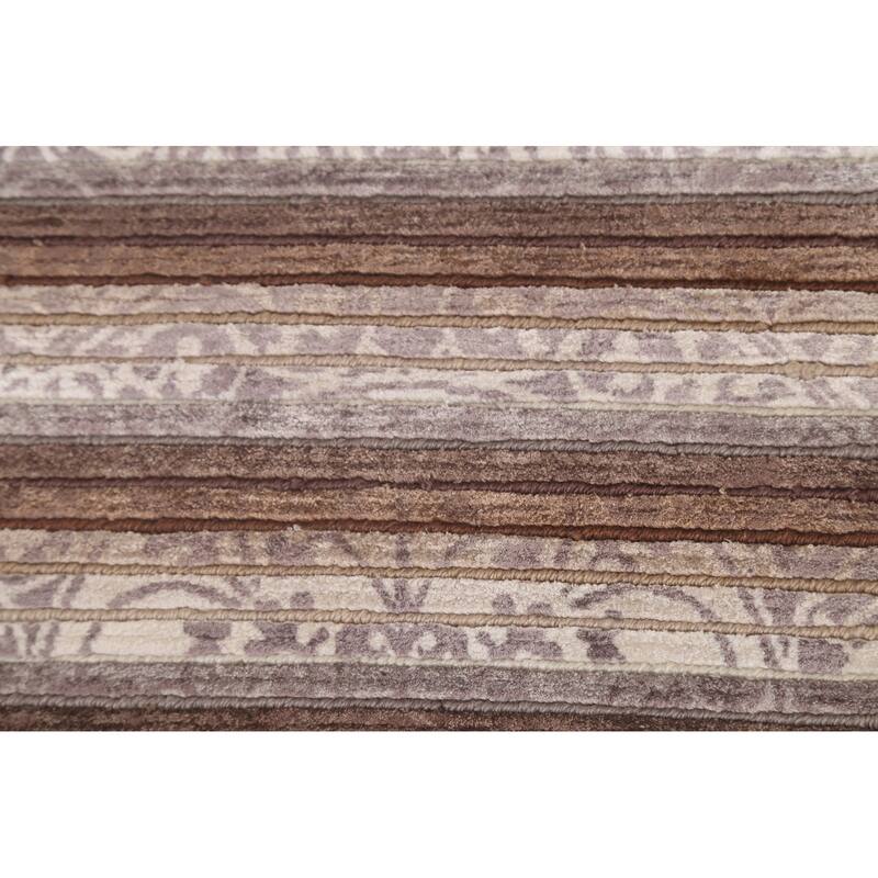 Abstract Accent Rug Hand-Knotted Modern Wool Carpet - 2'9"x 4'11"