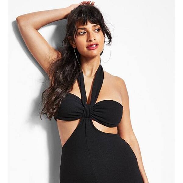 Royalty By Maluma Women's Halter Bandeau Romper Black Size 2 - Bed Bath &  Beyond - 40567075