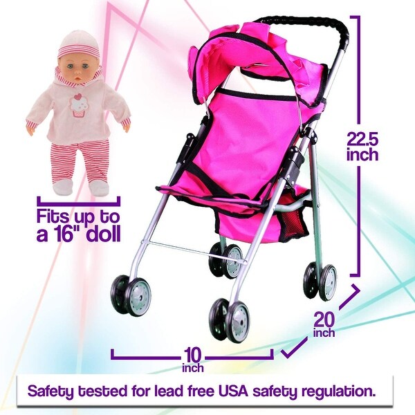 extra tall twin doll stroller