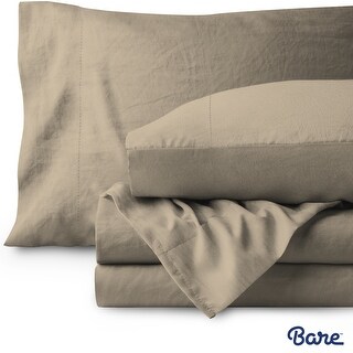Bare Home Sandwashed Microfiber Sheet DH has stained brand new pillowcases