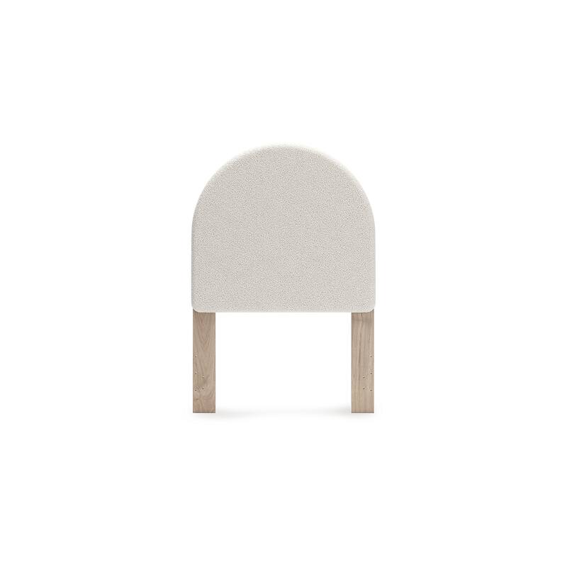 Signature Design by Ashley Shapella Beige/Brown Twin Upholstered Panel Headboard