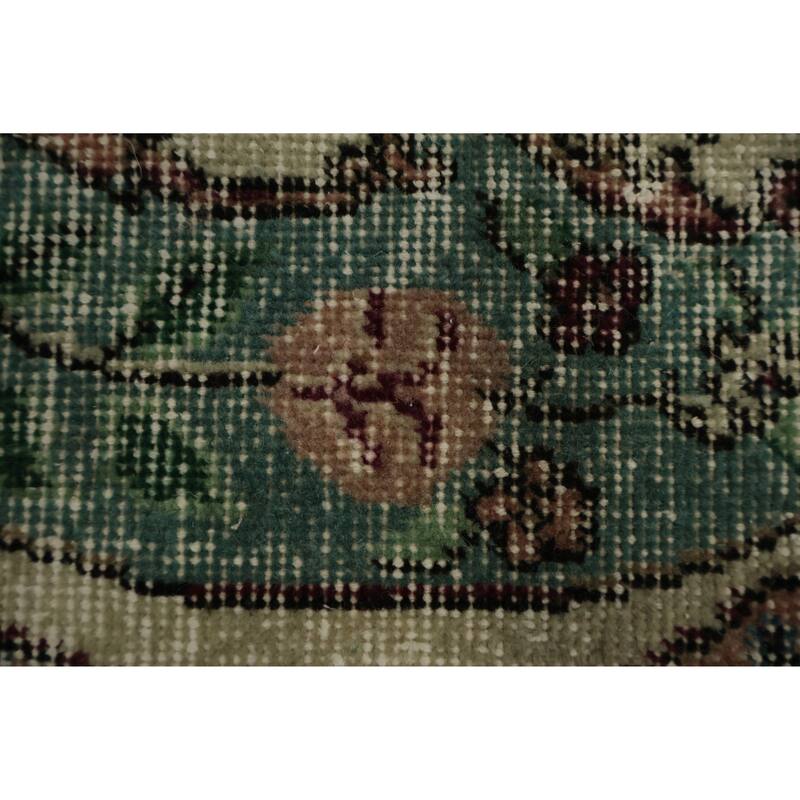 Hand Knotted Oriental 100% Wool Carpet Transitional Floral Beige & Ivories Anatolian Area Rug - 6' 10'' X 3' 9''