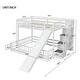 preview thumbnail 4 of 16, Unique Bunk Bed with Slide, Twin Over Full Bunk Bed with Slide