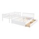 preview thumbnail 7 of 16, Twin Over Full Bunk Bed With Ladders and Two Storage Drawers for Bedroom