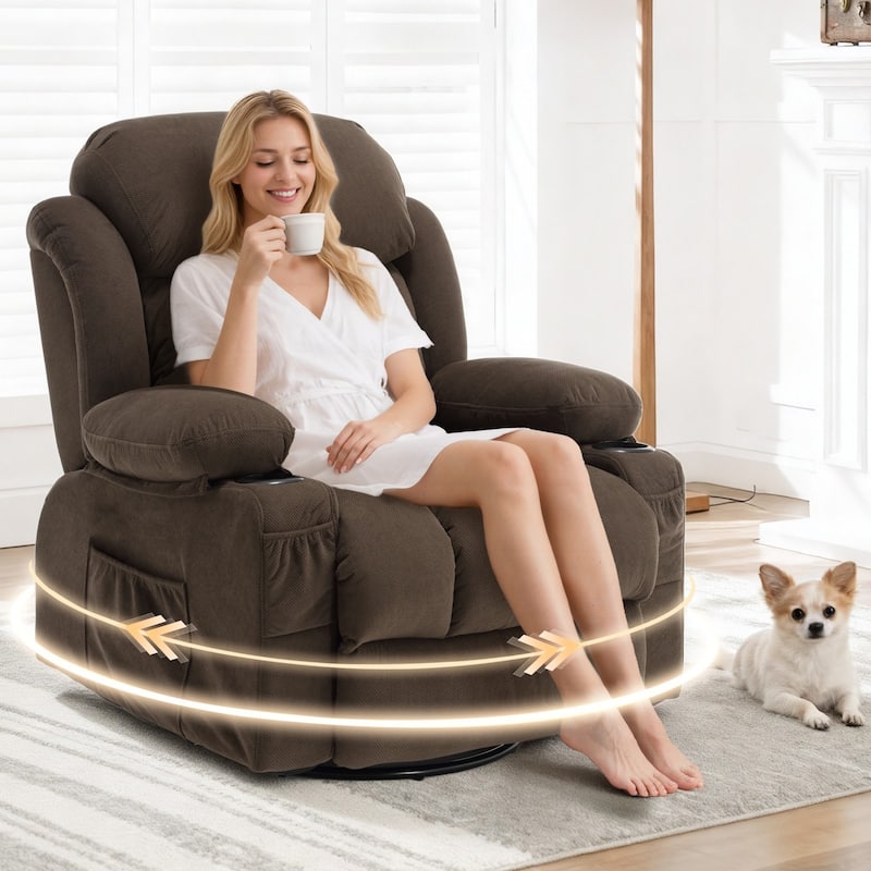 360 Degree Swinging Rotating Recliner