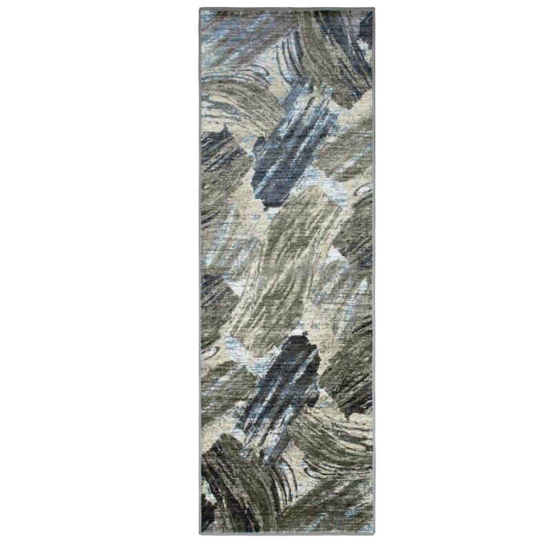 Superior Xander Abstract Washable Non-Slip Indoor Runner or Area Rug