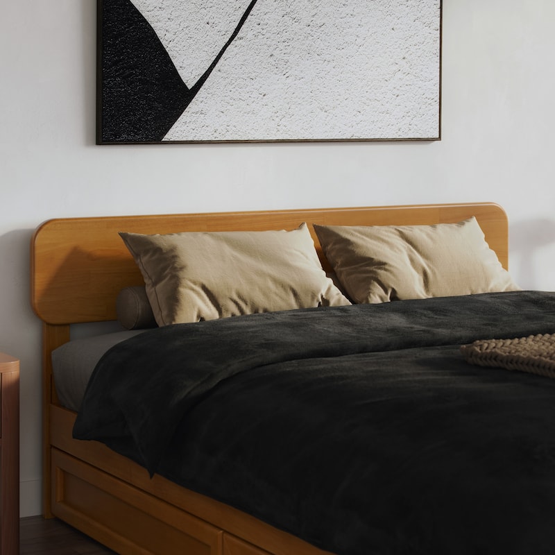 Florence Solid Wood Headboard - Light Toffee - Queen