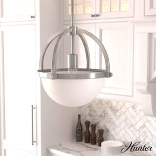 Hunter Wedgefield 1 Light Pendant - Kitchen Island, Dining Room, Bedroom - Contemporary, Transitional