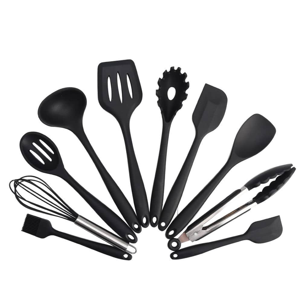 Elyon 10 Piece Silicone Kitchen Cooking Utensils Set - 10 Piece