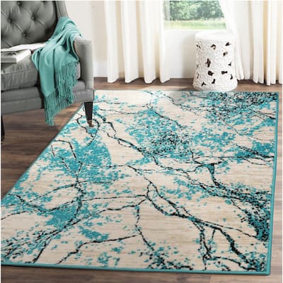 Polypropylene Lightning Moder Oriental Area Rug