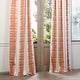 preview thumbnail 25 of 33, Exclusive Fabrics Flambe Striped Pattern Room Darkening Curtain Panel Pair (2 Panels)