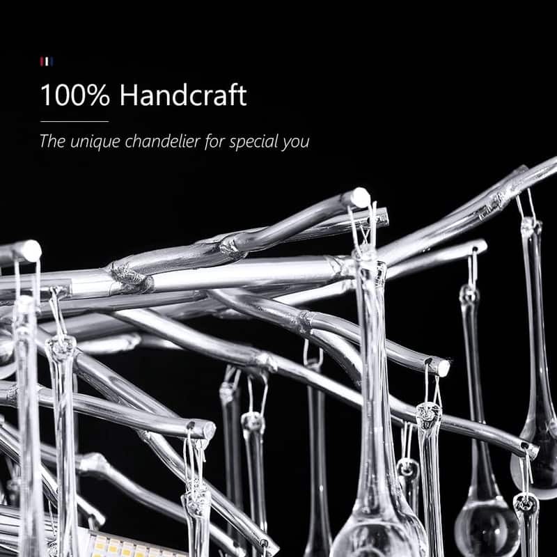KAYLA 47in-13Light Modern Indoor Crystal Chandelier