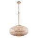 preview thumbnail 3 of 4, Crystorama Lighting Group ZAN-9014 Zanzibar 3 Light 22" Wide Pendant