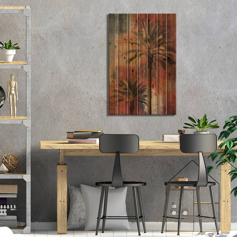 Mustique II Print On Wood by John Seba - Multi-Color