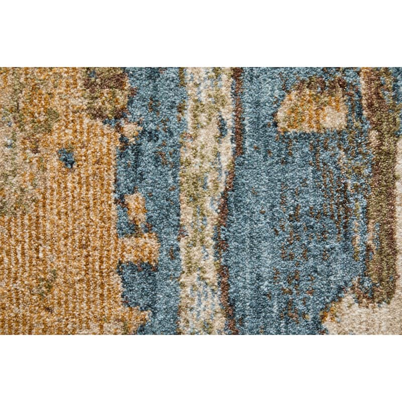 Grand Bazaar Stirling Machine Made Abstract Modern Area Rug