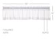 preview thumbnail 18 of 28, Tobacco Cloth Fringed Valance 16x72 - Natural