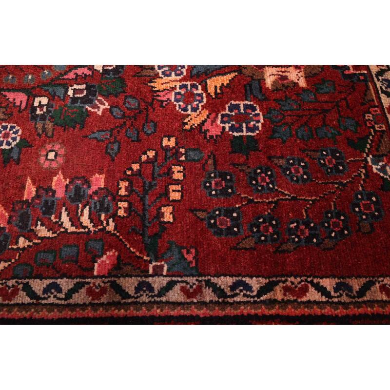 ECARPETGALLERY Hand-knotted Andelz Dark Red Wool Rug - 3'7 x 9'9