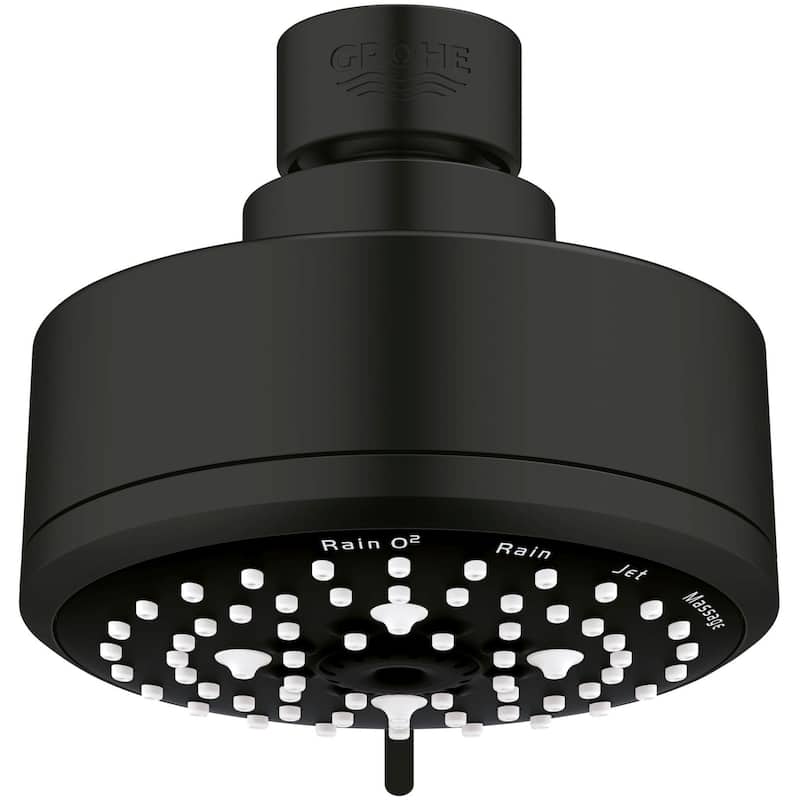 Grohe Tempesta Cosmopolitan 1.75 GPM Multi Function Shower Head with - Matte Black