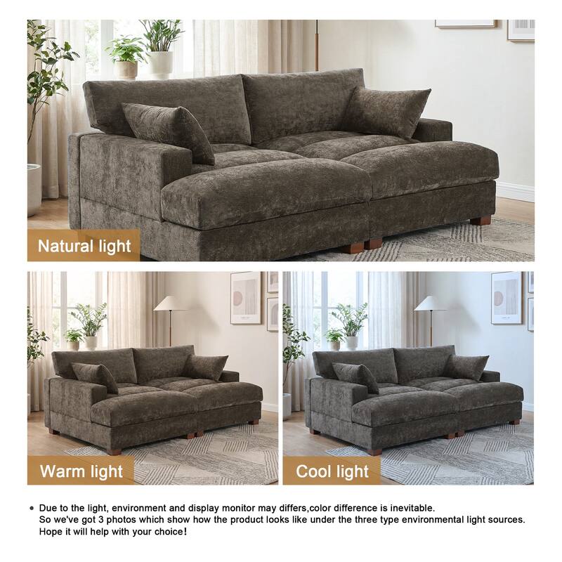 Modern Modular Sectional Sofa Chaise Couch Bed