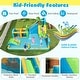 preview thumbnail 3 of 7, Outdoor Blow Up Waterslides w/Basketball Rim & Splash Pool for Party