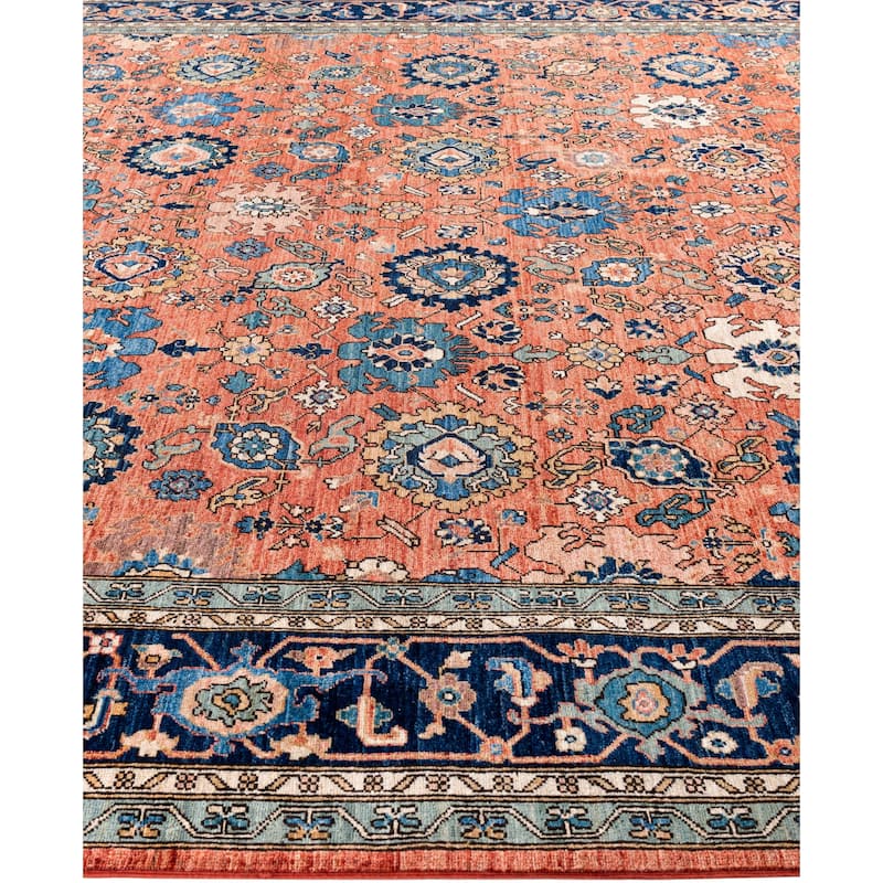Serapi One-of-a-Kind Hand-Knotted Area Rug - Orange - 9' 0" x 11' 9"