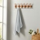 preview thumbnail 57 of 193, Linery & Co. Cotton Diamond Waffle Texture Bath Towels. Bath Towel - Light Gray