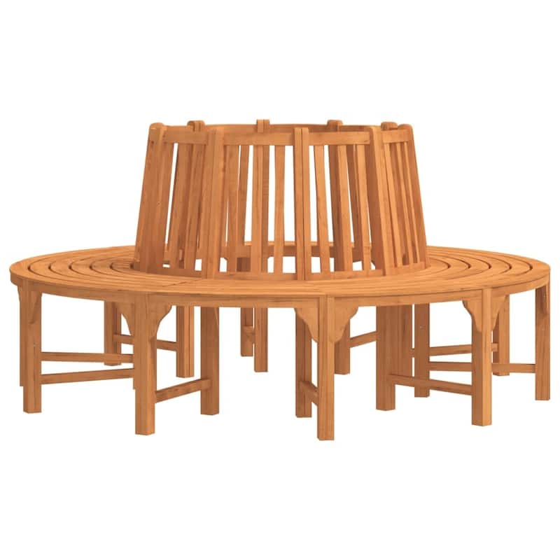vidaXL Tree Bench Reddish Brown Solid Eucalyptus Wood