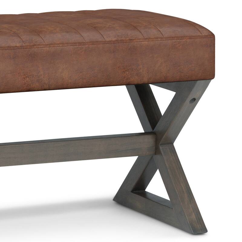 WYNDENHALL David 48 inch Wide Contemporary Rectangle Ottoman Bench