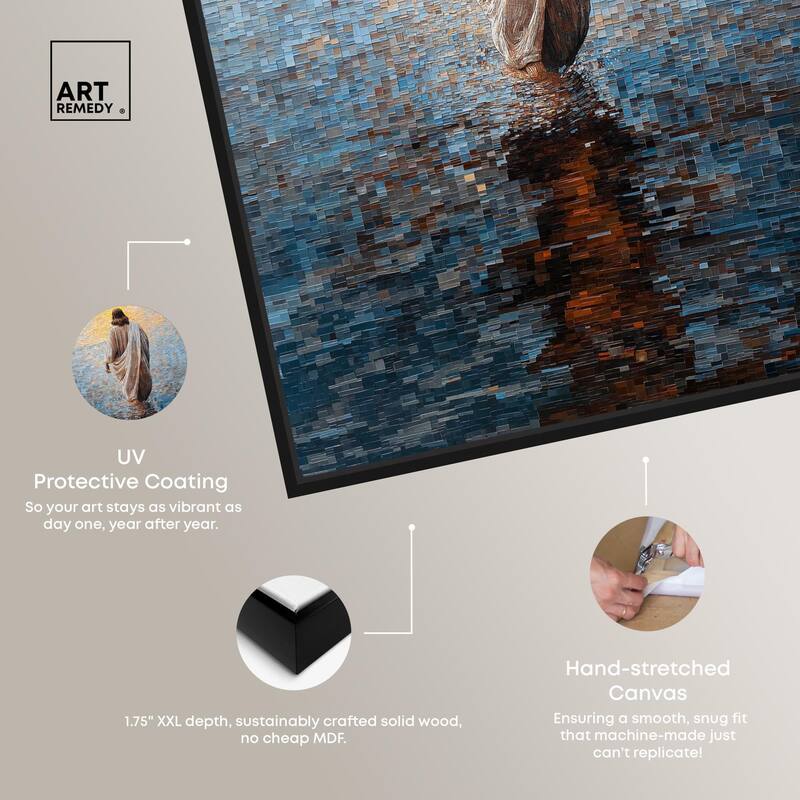 Water Walker Mosaic I Canvas by Art Remedy