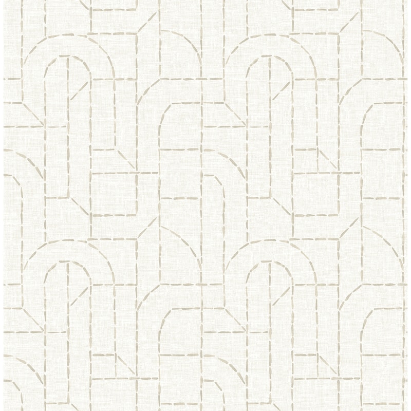 A-Street Prints Integrity Dove Arched Outlines Wallpaper