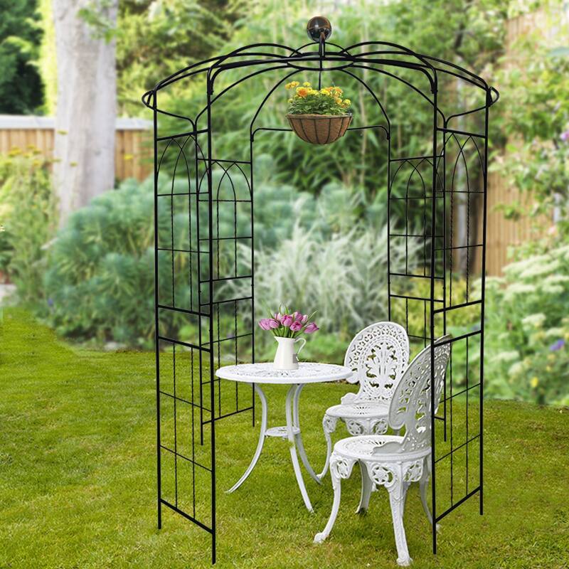 Metal Garden Arch Iron Garden Arbors Gazebo for Wedding Ceremony