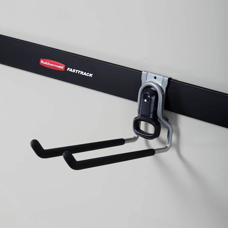 Rubbermaid Fast Track Wall Mounted Garage Storage Utility Multi Hook (16 Pack) - 1.78