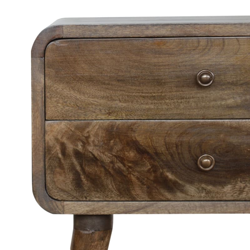 Nightstand with Storage Drawer & Solid Wood Tabletop,For Bedroom, Living Room