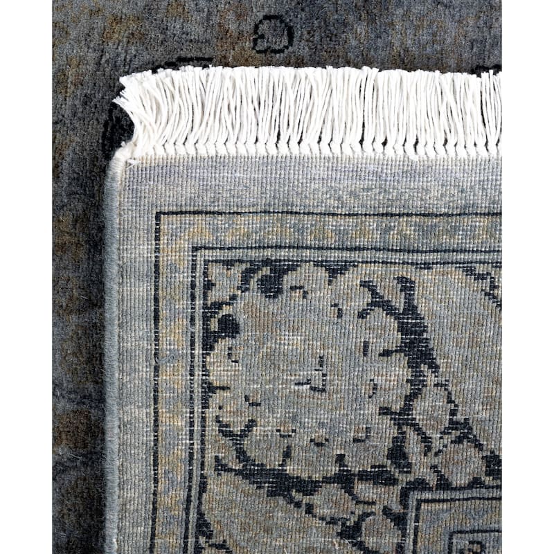 Overdyed One-of-a-Kind Hand-Knotted Area Rug - Gray - 2' 6" x 6' 0"