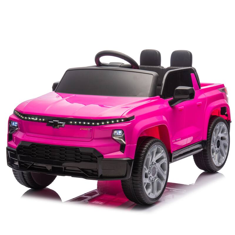 24V Licensed Chevrolet Silverado Kids Ride-On Car with Remote Control, Bluetooth, LED Lights, MP3 鈥?For Ages 2-5